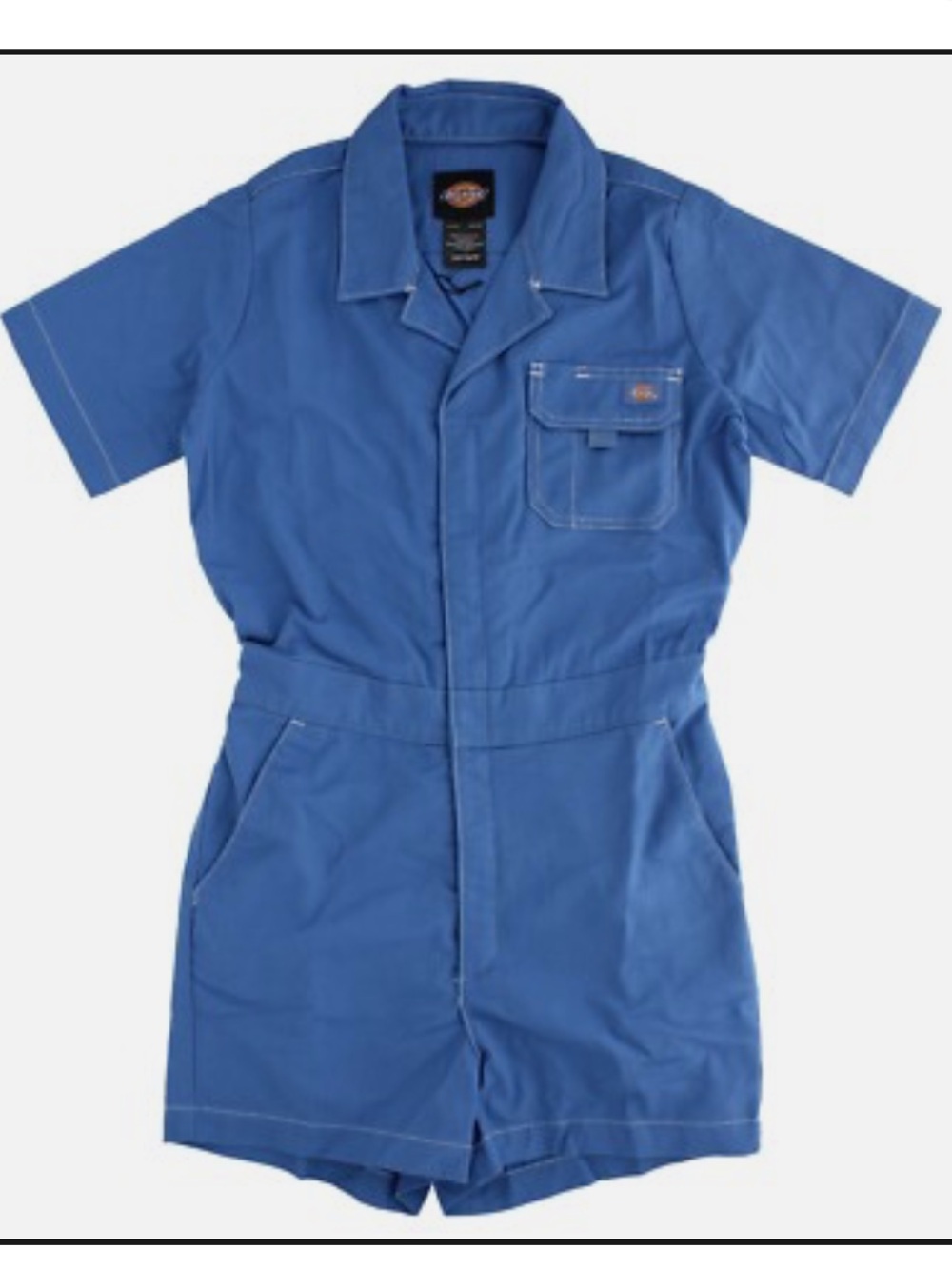 Dickies Women’s Size Small Short Sleeve Royal Blue Utility Romper
